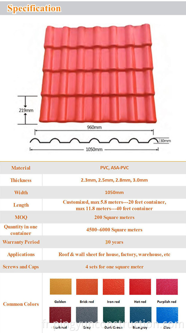 upvc sheets